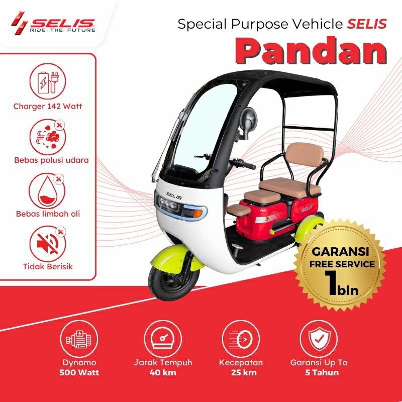 SELIS - Motor Listrik Pandan (Roda 3)