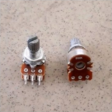 potensio mini 6 kaki B50K stereo