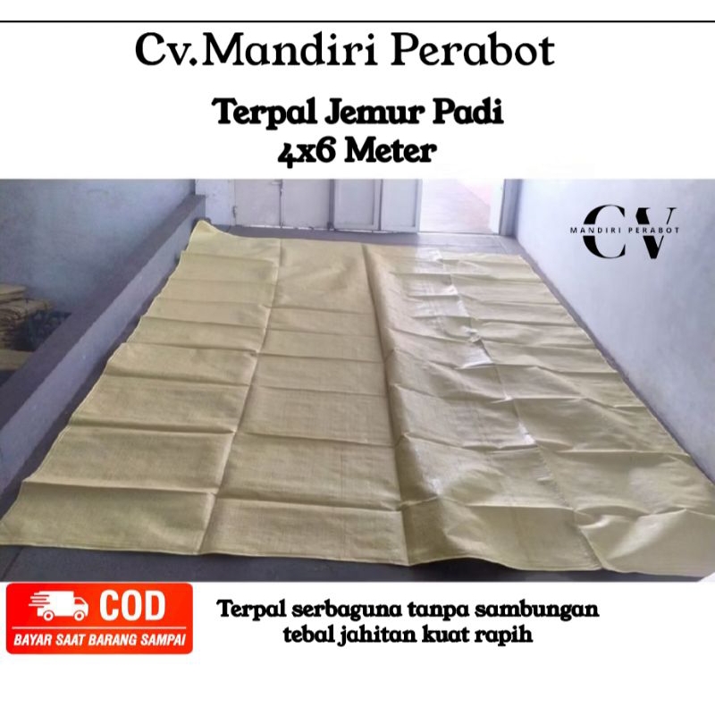 Terpal Hamparan Jemur Padi 4x6 Meter Terpal serbaguna tanpa sambungan tebal