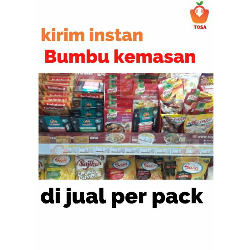 

bumbu kemasan/royco/masako/sasa/garam/micin/saori