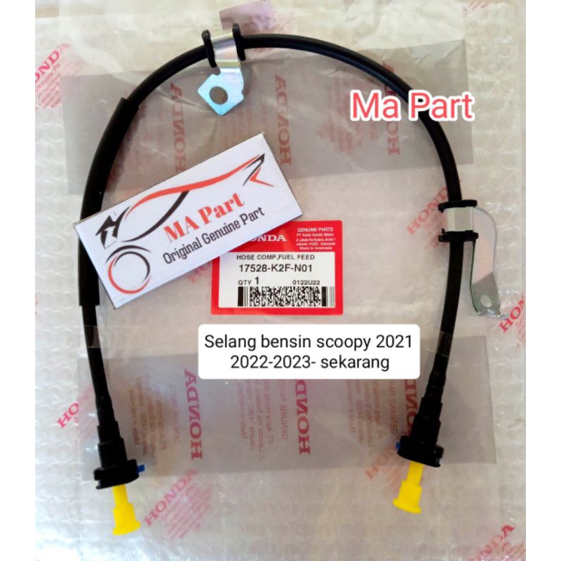 SELANG KABEL BENSIN HOSE COMP FUEL FEED NEW SCOOPY 2021 ORI AHM