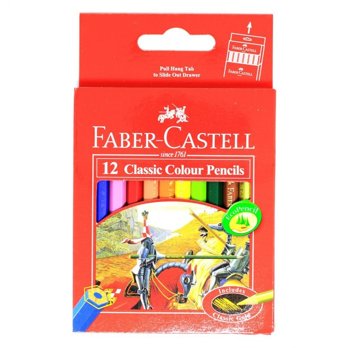 

PENSIL WARNA FABER CASTELL COLOUR PENCIL 12 WARNA PENDEK