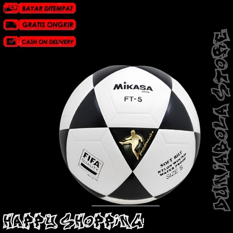 MIKASA Bola sepak ORIGINAL training MIKASA FT-5 bola kaki ORIGINAL import size 5