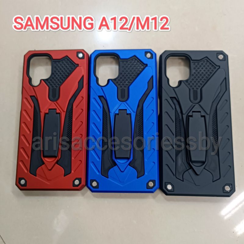 Softcase Casing Samsung A12 / M12 Case Standing Tebal