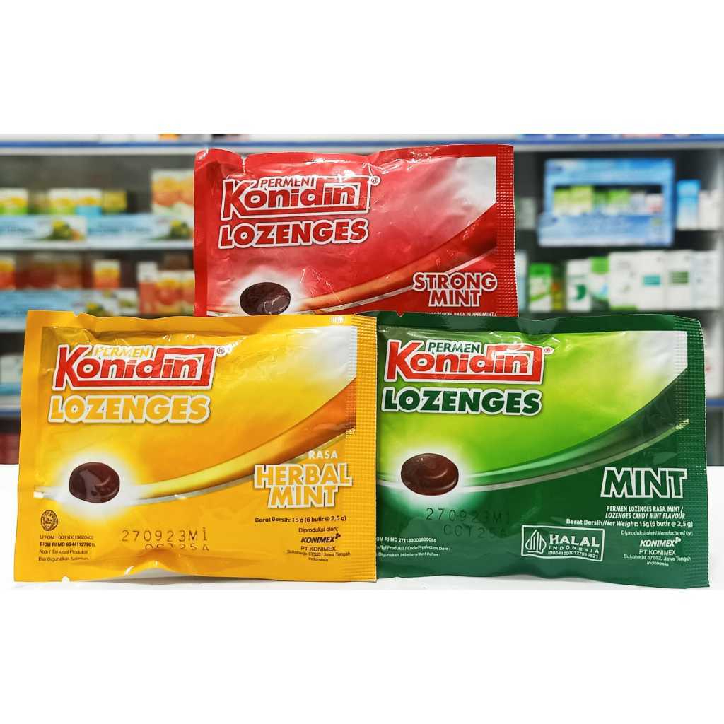 

KONIDIN STRONGMINT LOZENGES KONIDIN MINT LOZENGES ( LEMON MINT BARLEY MINT MINT) perment enak pereda tenggorokan perment enak nafas segar nikmat murah