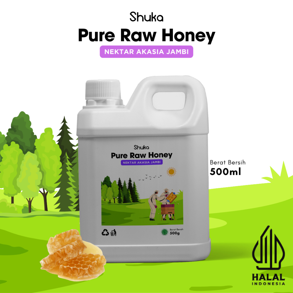 

Madu Nektar Akasia Jambi - Madu Shuka Official - Madu Asli Murni - Natural Raw Honey 500ml