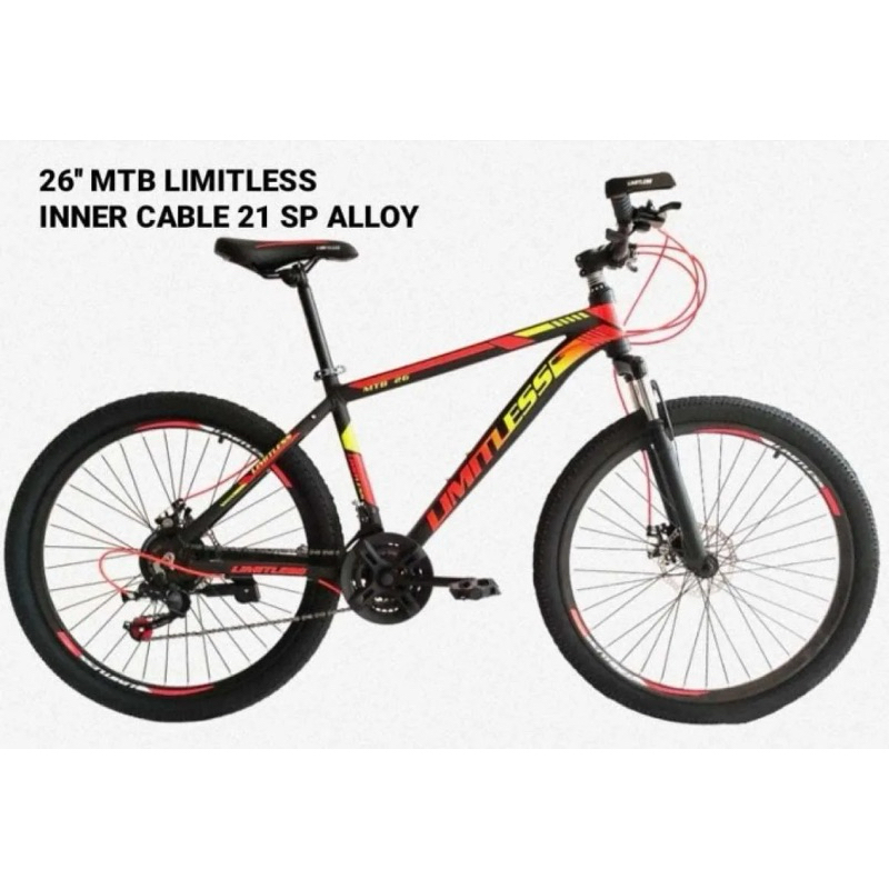 SEPEDA GUNUNG REMAJA DEWASA 26 INCH LIMITLESS FRAME ALLOY SHIMANO