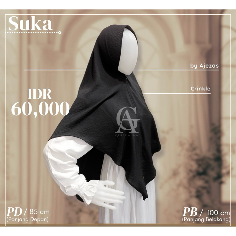 AJEZAS SUCA / AJEZAS CRINKLE / AJEZAS KRINGKEL / AJEZAS COLLECTION / KHIMAR CRINKLE
