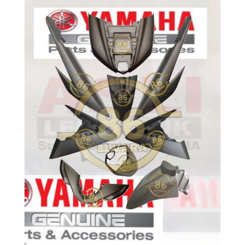 Cover body halus Yamaha Soul GT125 Original Grey
