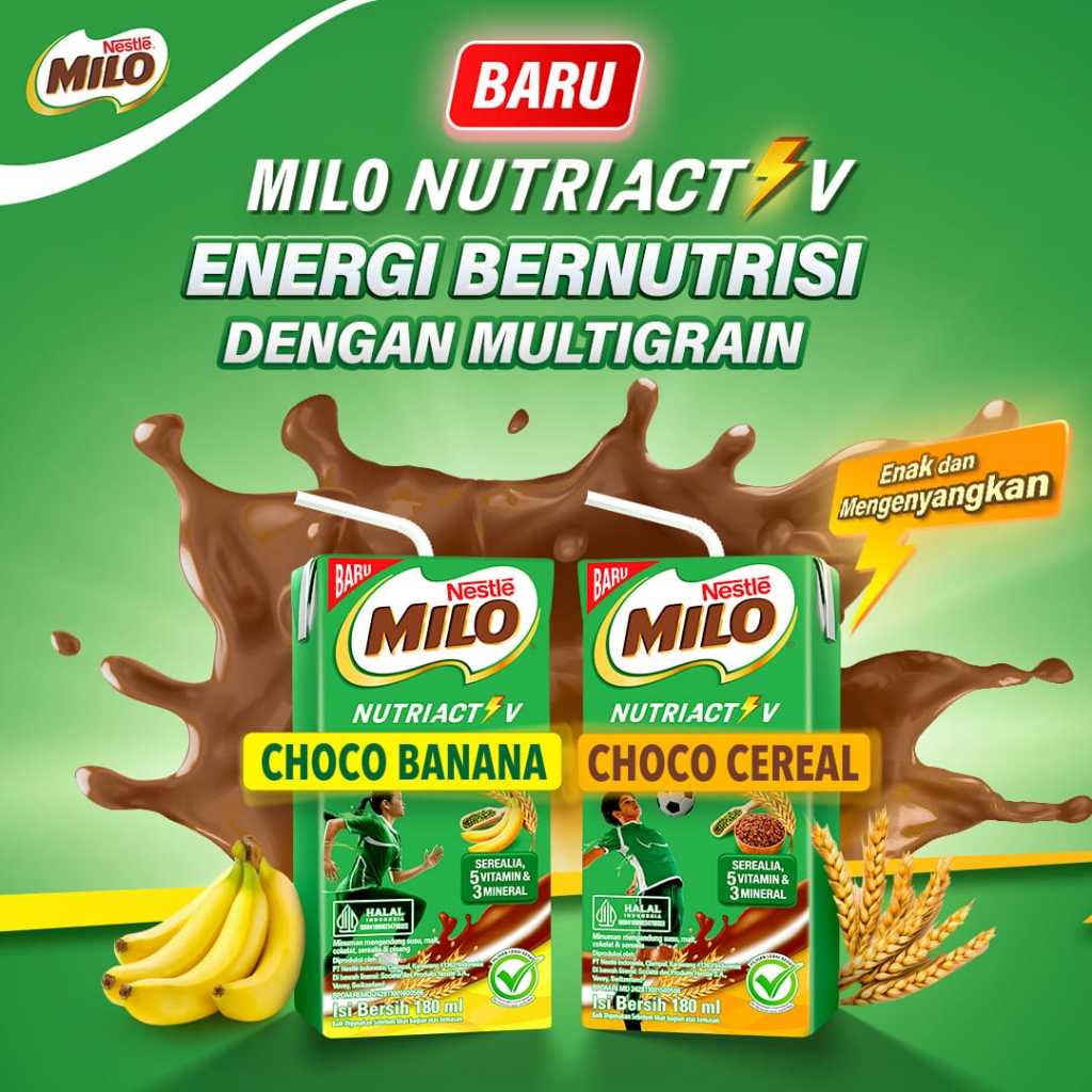 

Milo Nutri Active Go Nestle Choco Banana Cereal 3in1 Minuman Susu Coklat Sachet Uht 180gr Pouch Isi Ulang Bubuk Bukan Cair Malaysia 3 in 1 Cube Activ Renteng Choco Bar Renceng Dus 3in1 110ml 180ml 300 960 990 gr 1kg 2kg 1box