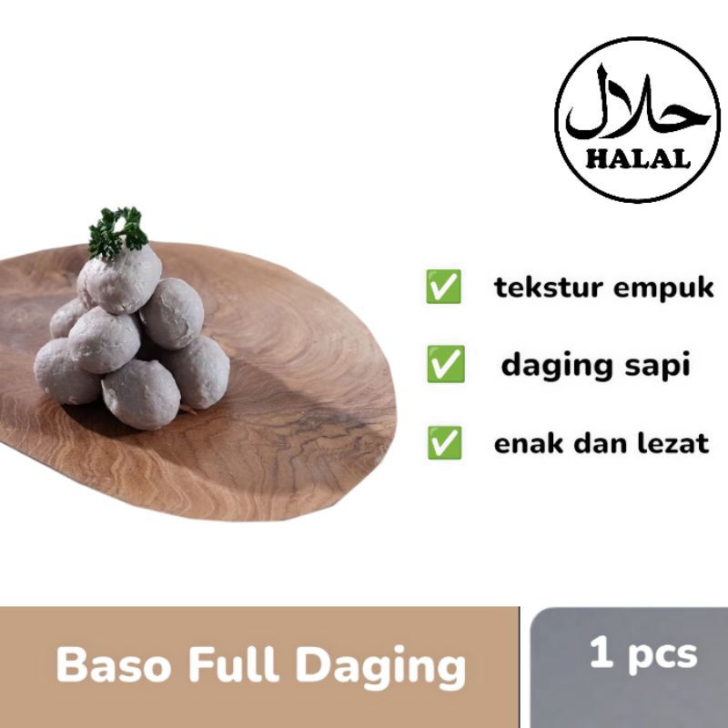 

bakso sapi per 1 pcs bakso sapi asli daging sapi