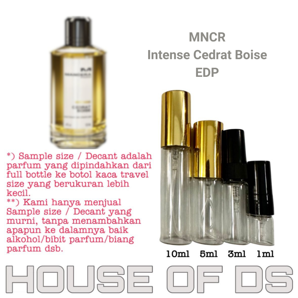 Decant MNCR Intense Cedrat Boise Extrait De Parfum 2ml/3ml/5ml/10ml