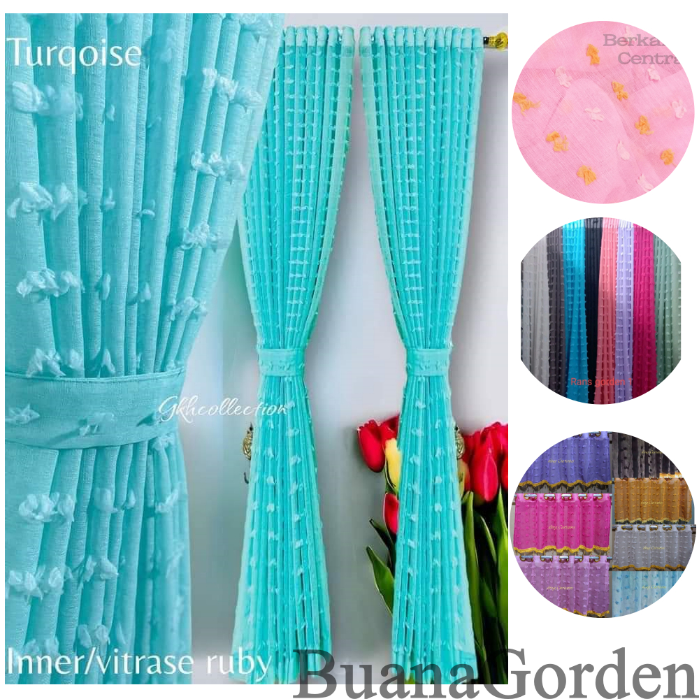 gorden jendela minimalis vitrase ruby model smokring daleman gorden tinggi 250