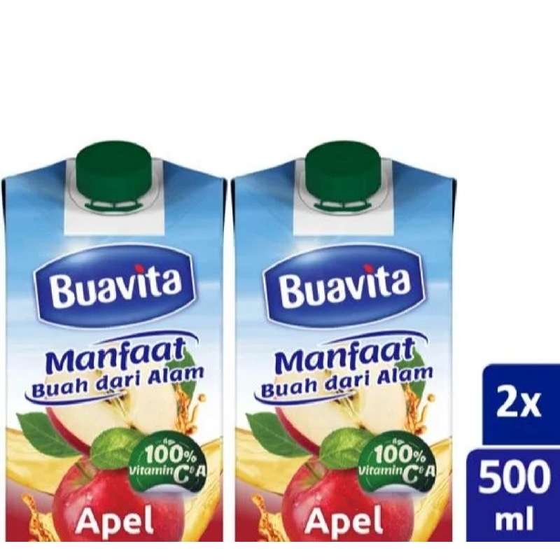 

[Paket Isi 2] Buavita Apel 500 ml