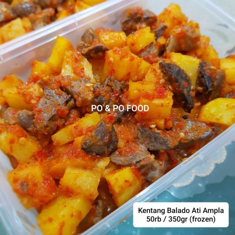 

Kentang Balado Ati Ampela 350gr | Lauk Frozen Praktis | Sambal Sambel Sambalado | Makanan Pedas | Sayur masakan rumahan home made | Beku Frozen Ready to eat makanan siap saji instant food murah enak lezat