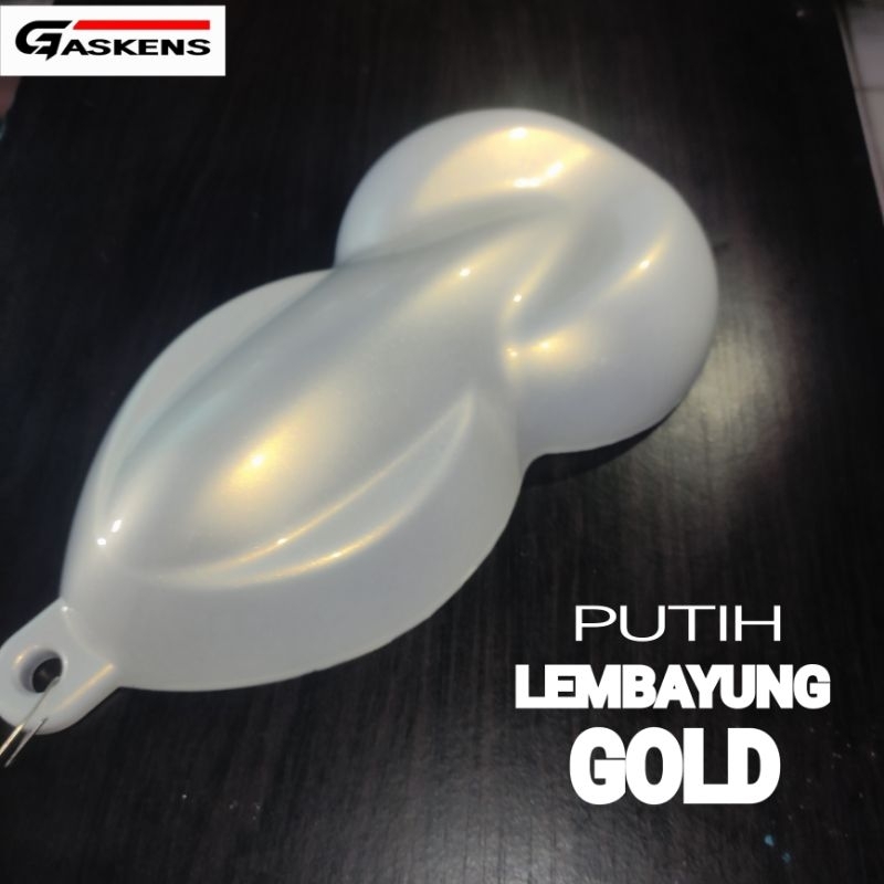 CAT PUTIH LEMBAYUNG GOLD PAKET 400ML ( PUTIH SOLID 200ML + LEMBAYUNG GOLD 200ML ) CAT BODY MOTOR MOB