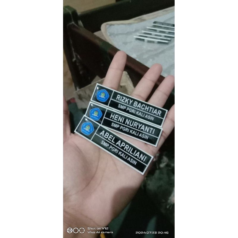 

Nametag/ Nama Dada Akrilik 2x8 cm