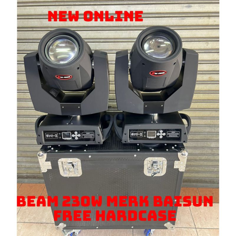 BEAM 230W 2 UNIT FREE HARDCASE MERK BAISUN