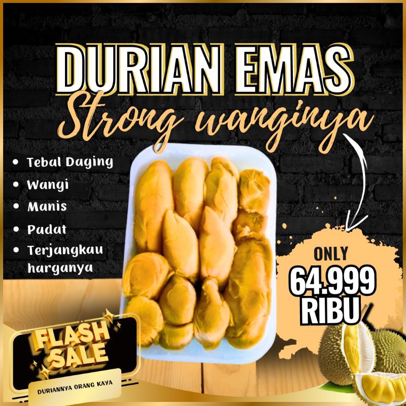 

DURIAN KUPAS MEDAN EMAS UKURAN ± 500gram [duriannya orang kaya]