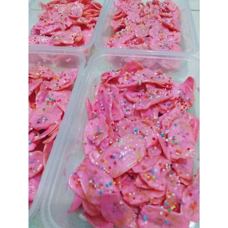 

Keripik Pisang lumer Strawberry 130 Gram