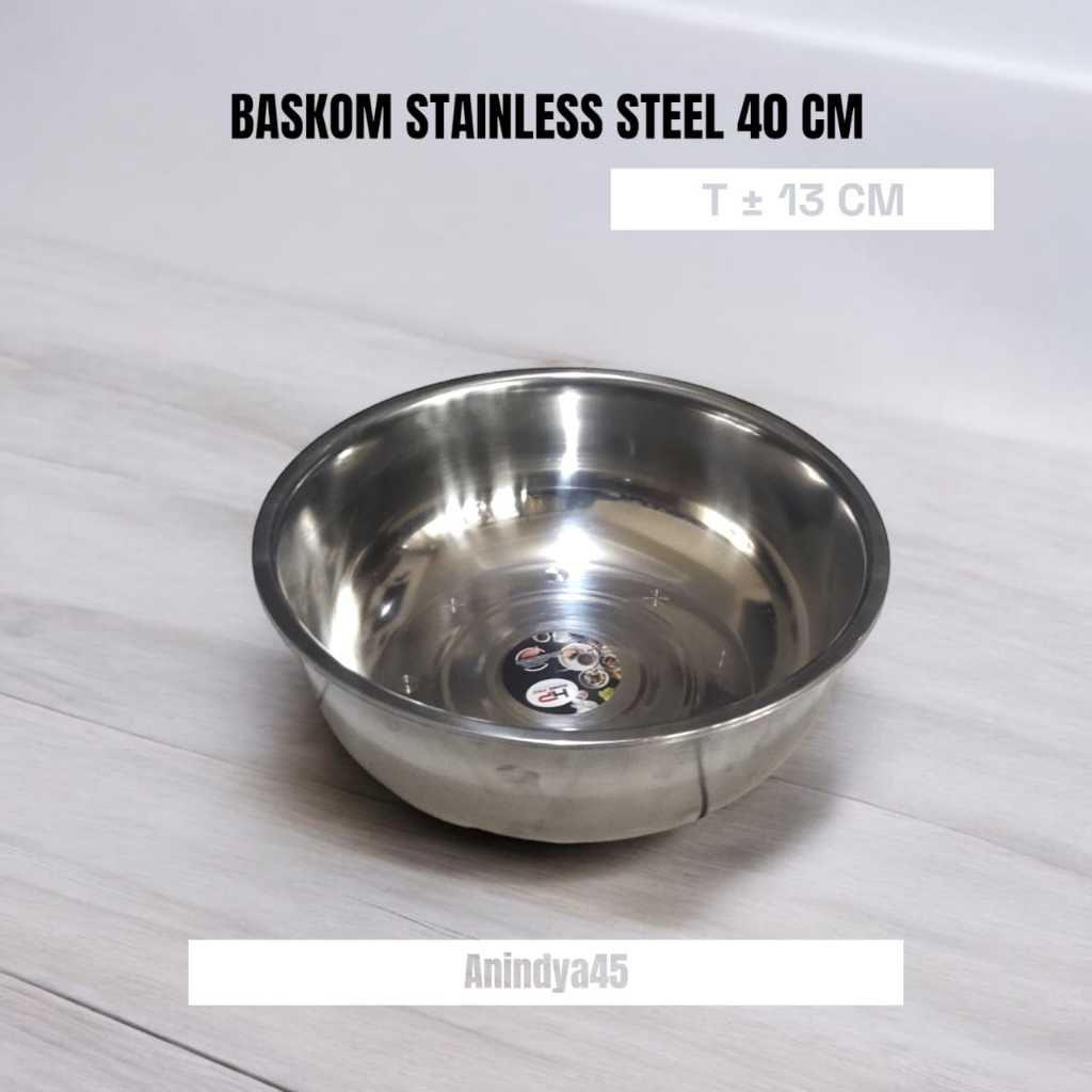 baskom stainless steel 40 cm/baskom besar stainless steel 40 cm