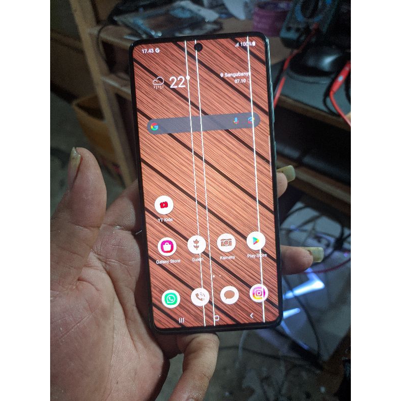 lcd samsung a71 original copotan (baca deskripsi)