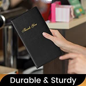 Bill Cover Restoran Kualitas Tinggi / Bill Holder / Cover Bill / Bill Resto - Hitam / Bill Holder Un