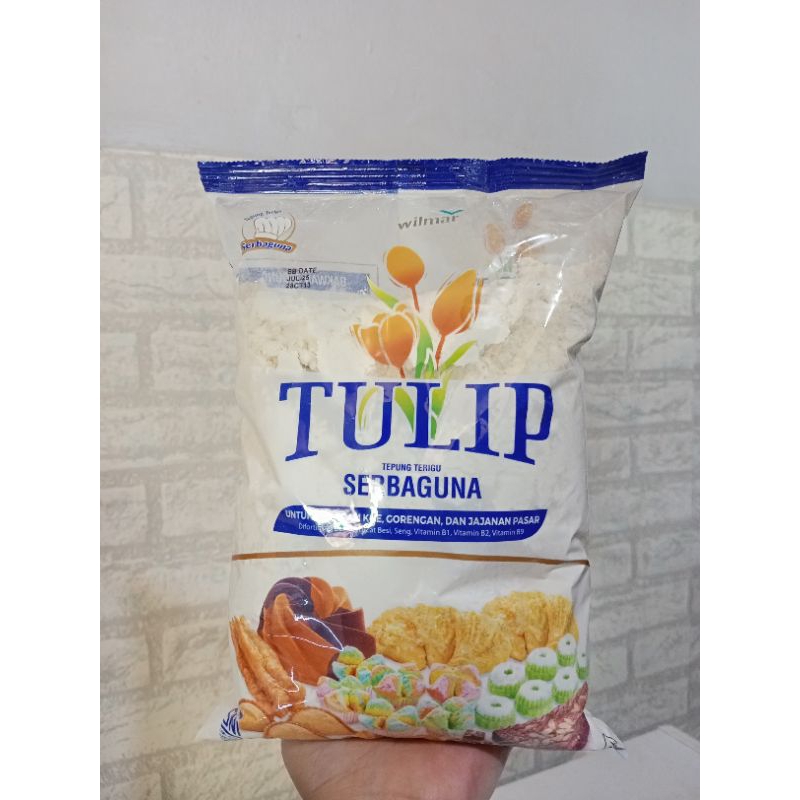 

Terigu Tulip 1kg , Bahan membuat makanan siap saji