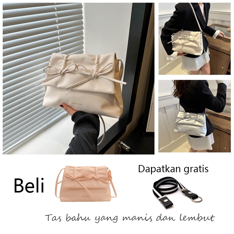 COD Tas Shoulder Wanita Tas Mode Sederhana Ketiak Tas Wanita Rantai Tas Bahu Kapasitas Besar