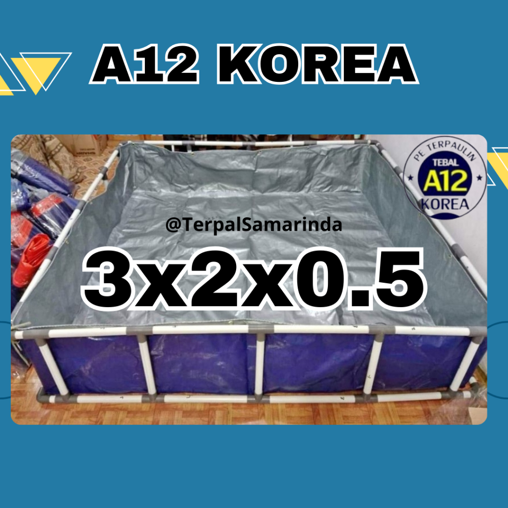 Terpal Kolam Ikan 300x200x50