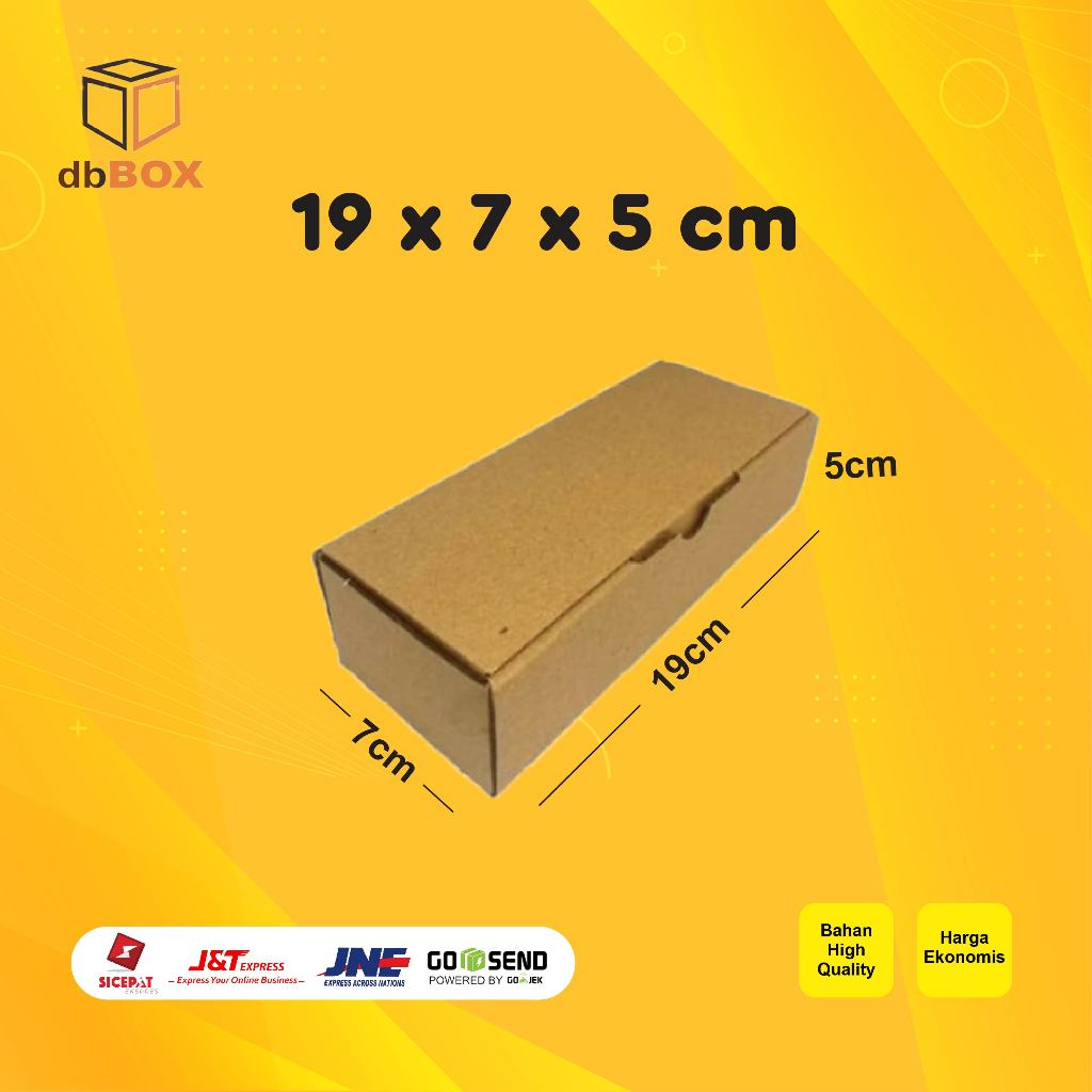 

Kardus 19x7x5 cm | Box Die Cut & Easy Usage | Box Pizza & Aksesoris
