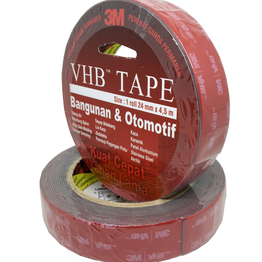 

DOUBEL TIP 3M VHB ASLI 24 MM X 4.5 MM PEREKAT DOUBLE TAPE - VHB12MM