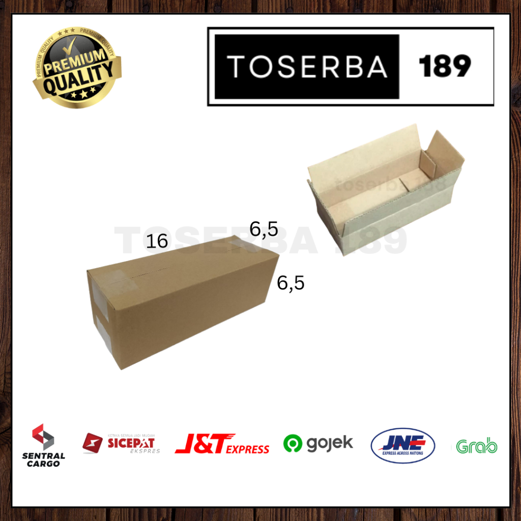

kotak kardus box packing uk 16x6,5x6,5 SHEET POLOS