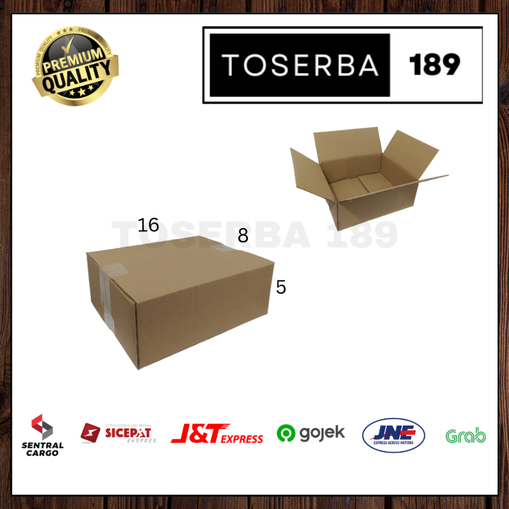 

Kotak kardus box packing uk 16x8x5 SHEET POLOS