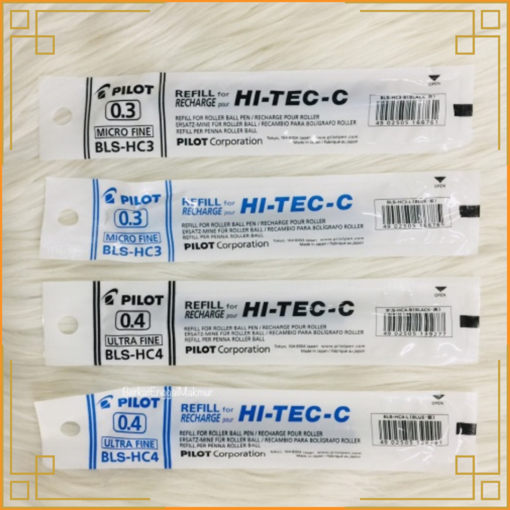 

PILOT Refill pena hi-tec 0.3 dan 0.4 hitam dan biru (pcs)