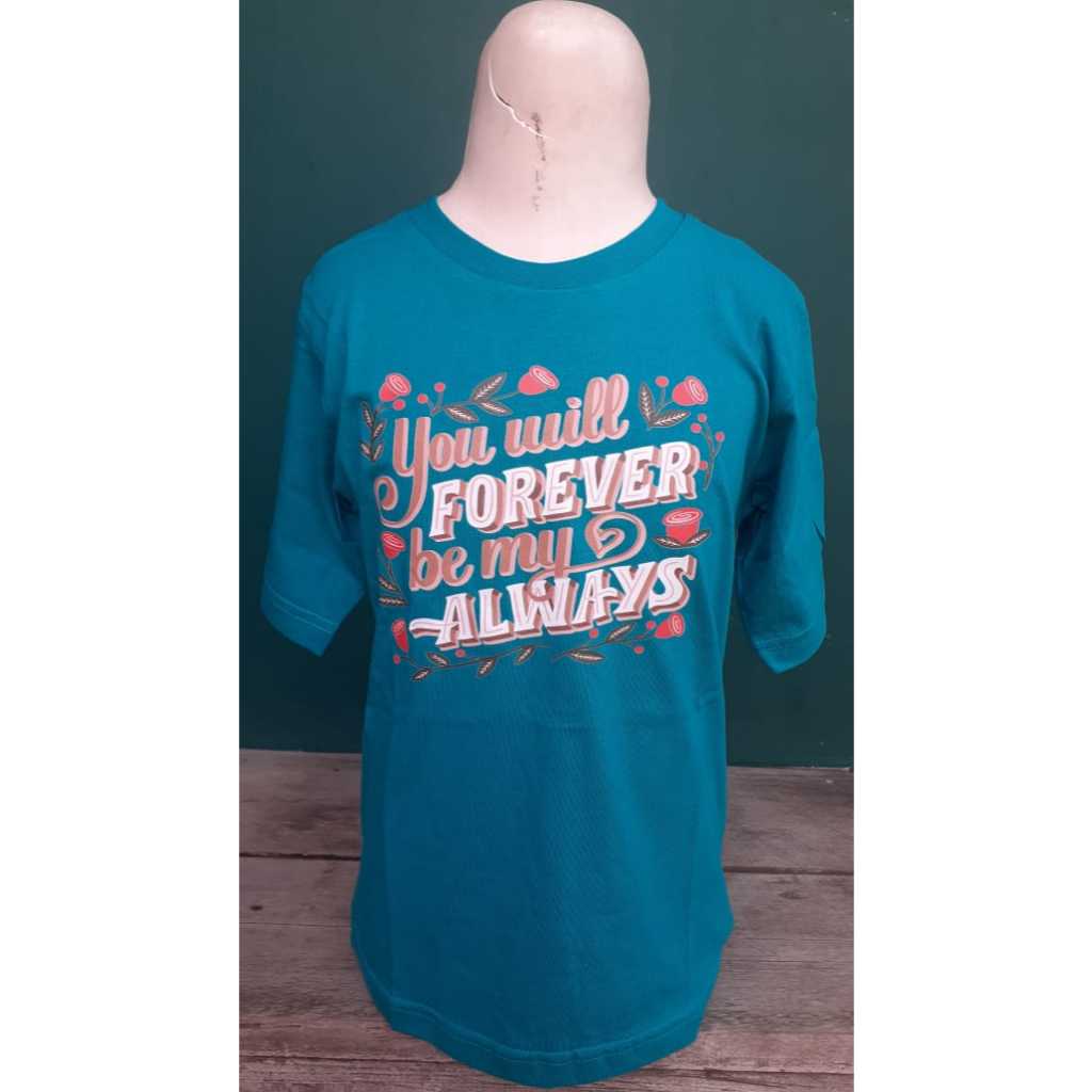 HIROKU Baju Anak Kaos Distro Motif Warna Biru Muda HRK070