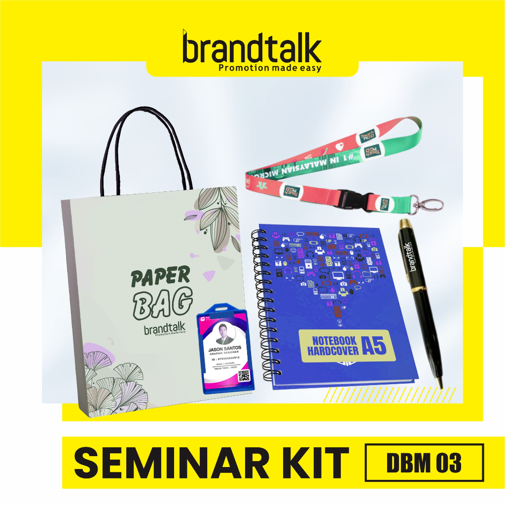 

Pulpen Besi Grafir, Notebook Hard Cover A5, Paperbag Custom, Paket Lanyard - Paket Seminar Kit Custom - DBM 3