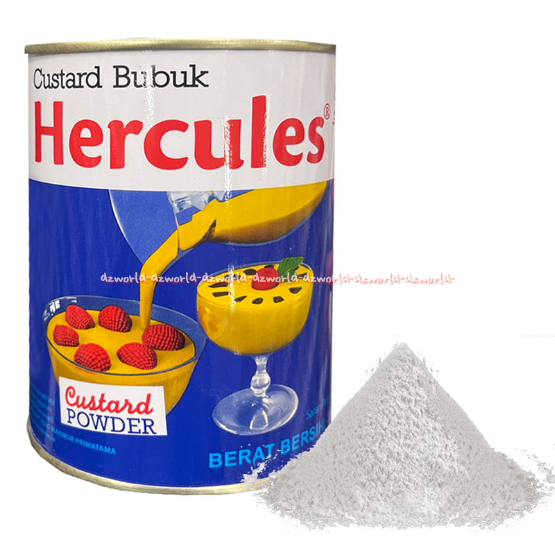 

Hercules 300gr Custard Bubuk Powder Kemasan Kaleng Tepung Custard