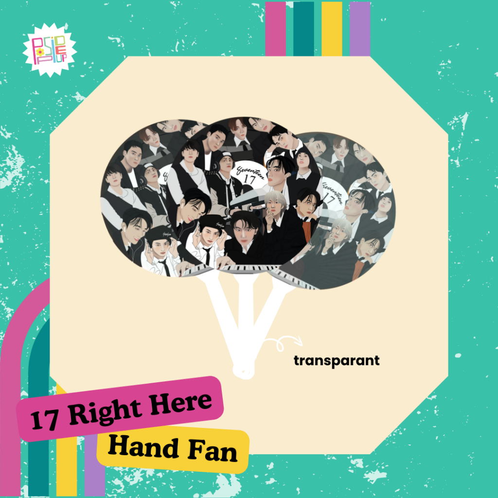 [READY STOCK] SEVENTEEN RIGHT HERE HANDFAN /KPOP HANDFAN