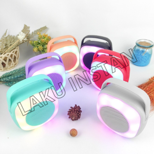 Speaker MIni Portable 2 inc" / Speaker LED Mp3 Fleco F-2240 / Speaker Bluetooth Murah
