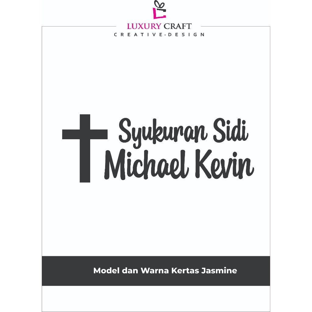 Hiasan Dinding Kertas Jasmine syukuran sidi