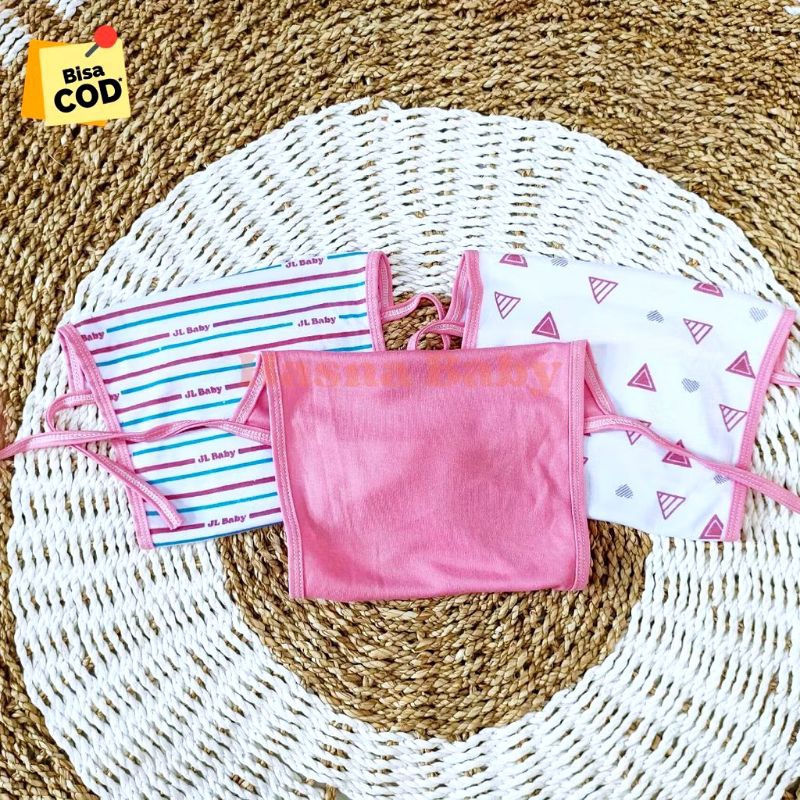 Paket Popok Tali Lusinan Popok Bayi Baru Lahir Gift set Seri Dusty Pink