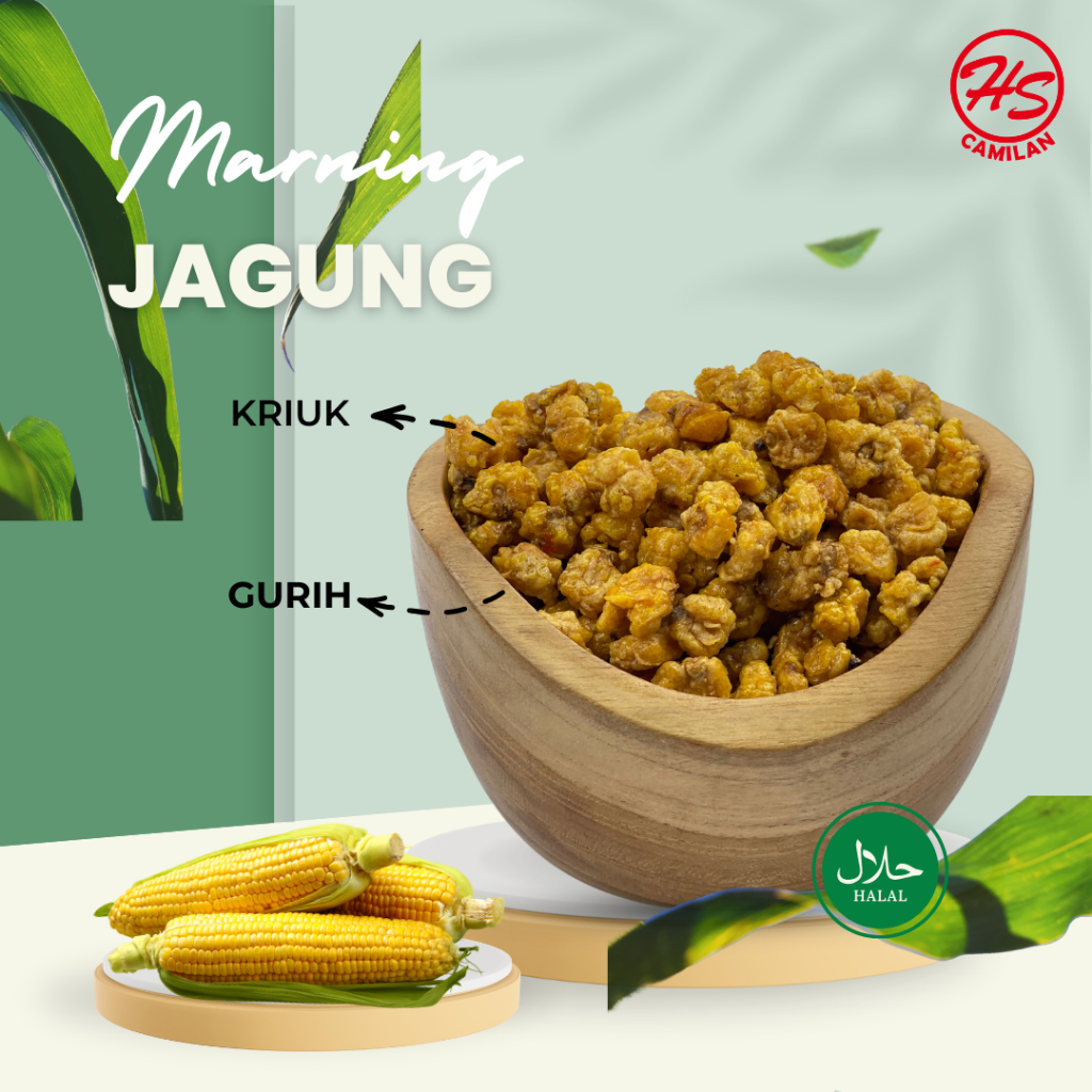 

Marning Jagung Gurih/Marning Jagung Asin/Camilan 200 gr