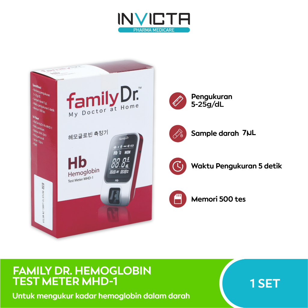 Family Dr - Hemoglobin Meter / Alat Tes HB Hemoglobin - MHD-1