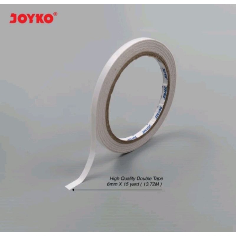 

Double Tape Joyko 6 mm x 15 yard / Perekat 2 sisi