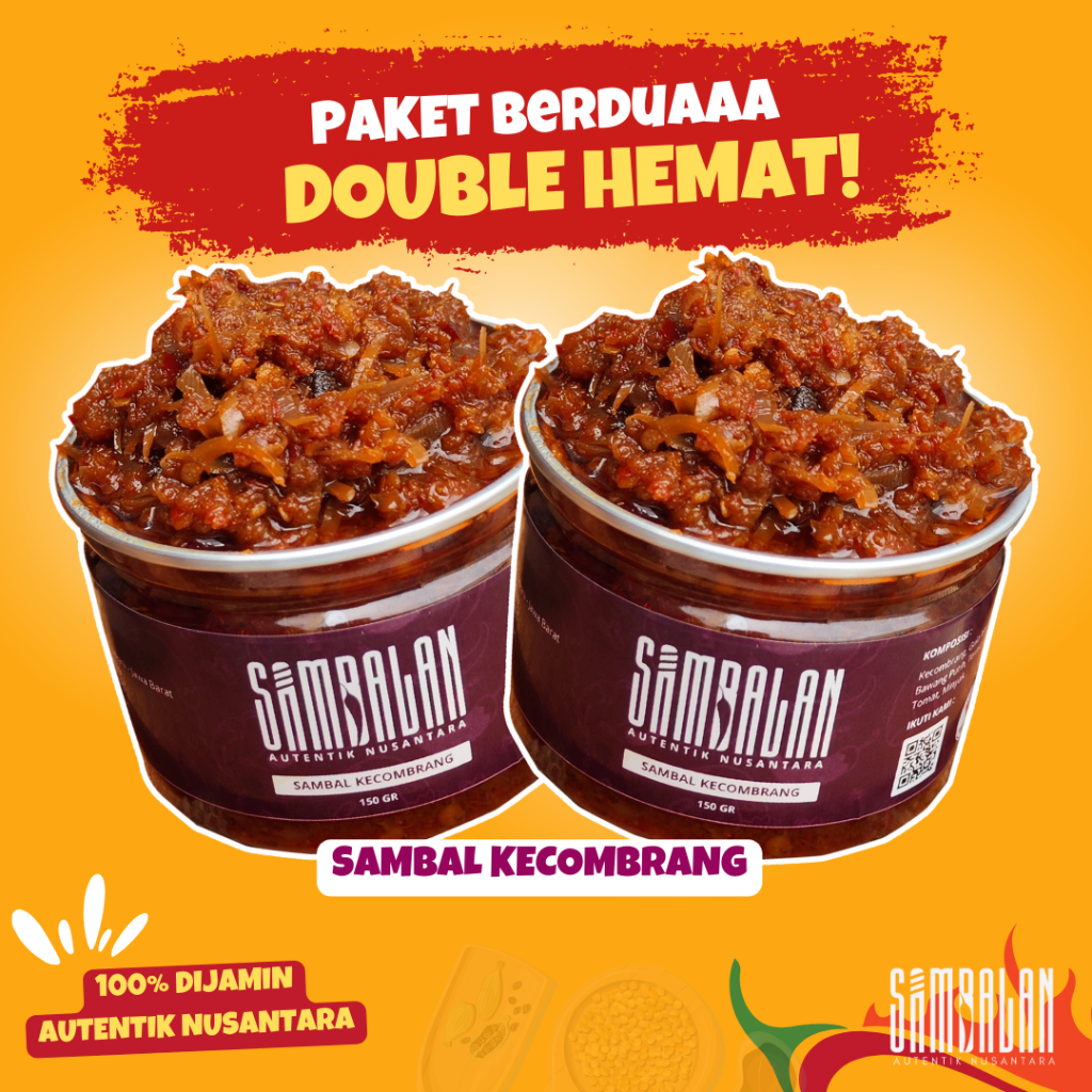

[LIMITED STOCK] PAKET DOUBLE HEMAT SAMBAL KECOMBRANG