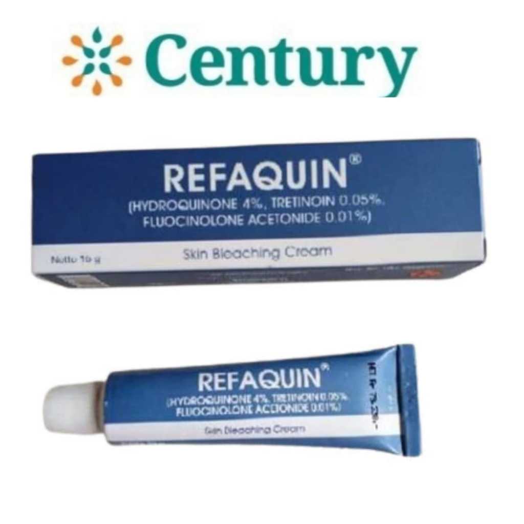 REFAQUIN CREAM 10 GR/ PERAWATAN KULIT/ JERAWAT/Hydroquinone 40 mg/Tretinoin 0.5 mg/Fluocinolone Acet