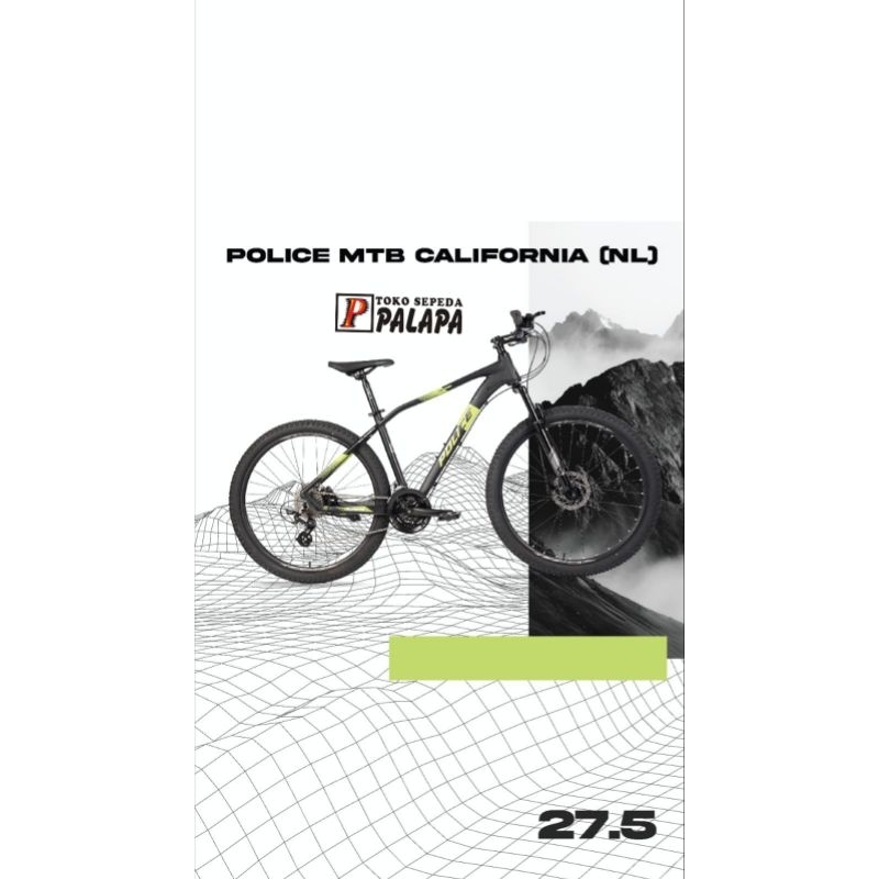 MTB 27.5 ELEMENT POLICE CALIFORNIA NL 27 Speed Sepeda Gunung