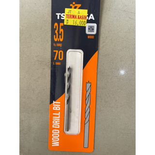MATA BOR KAYU TSUYOSA 3,5MM/MATA BOR KAYU TSUYOSA 3,5mm HARGA 1Pcs ( MATA BOR KAYU )