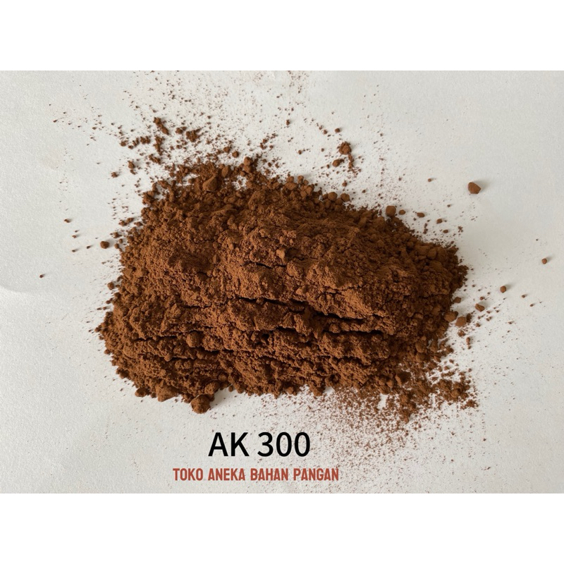 

Cokelat Bubuk ANEKA KAKAO AK 300 Dark Brown 500gr/1000gr Kemasan Alu Pure 100% Tanpa Campuran